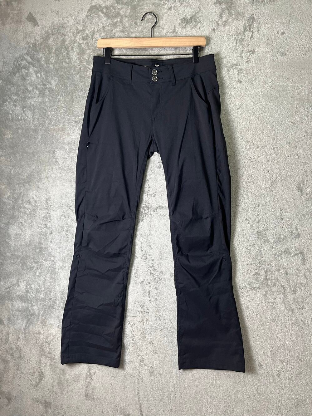 prAna Halle Pant Black Stretch Zion Low Rise Bootcut Hiking Outdoor Women's 8